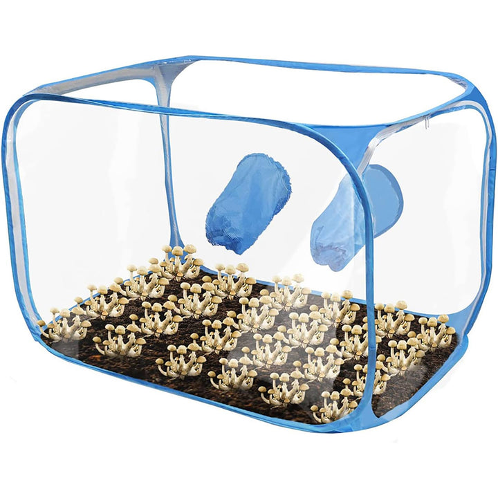 35,8 x 23,2 x 22,8 Zoll Pilzzucht-Stillluftbox Pop-up-Pilzzuchtzelt-Kit Tragbarer Pilzzuchtbehälter