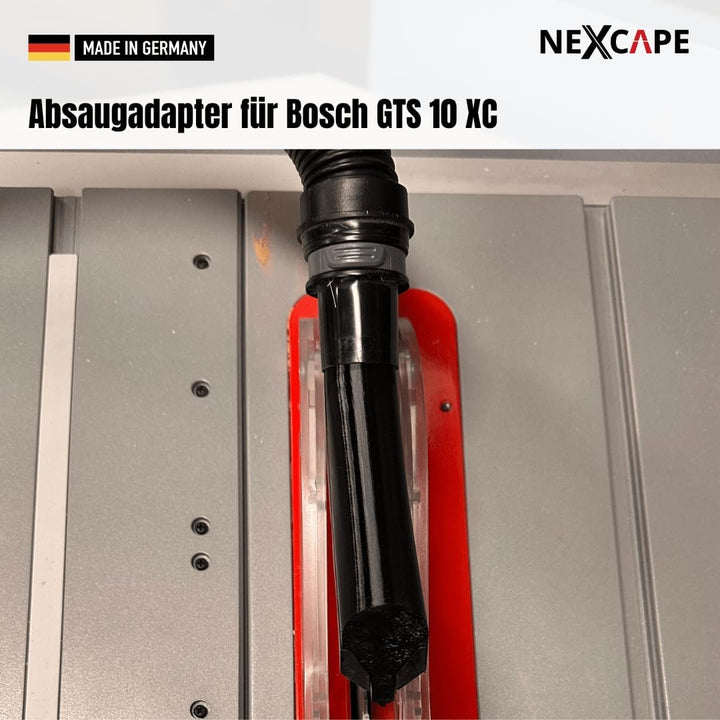 NEXCAPE Absaugadapter aus PETG, Passend für Bosch GTS 10 XC, 32mm Aussenanschluss, Werkstatt-Staubsa