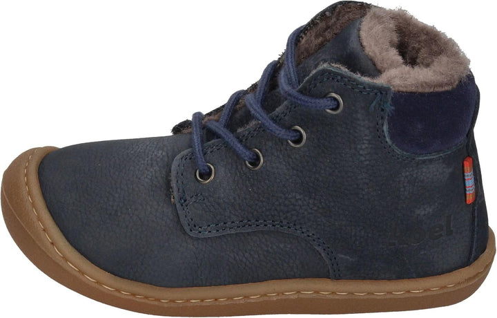 KOEL Barefoot Lauflernschuhe - Bill 2.0 Lambswool Cognac 20 EU Blau, 20 EU Blau