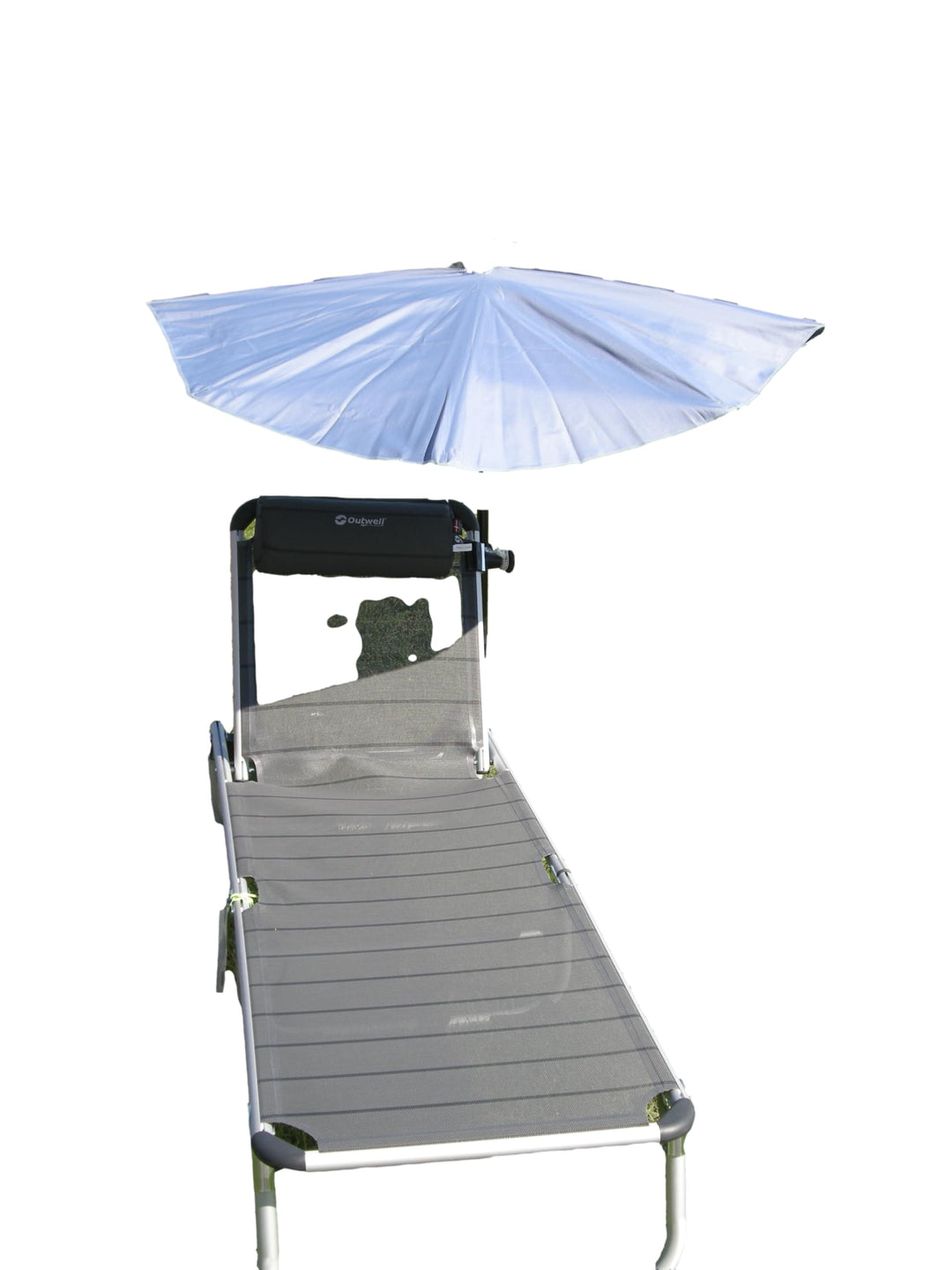 holly NEU - MITTEL BLAUER - SONNENSCHIRM + STEHFIX - STRAND - BEACH - FÄCHERSCHIRM TRAVELLER