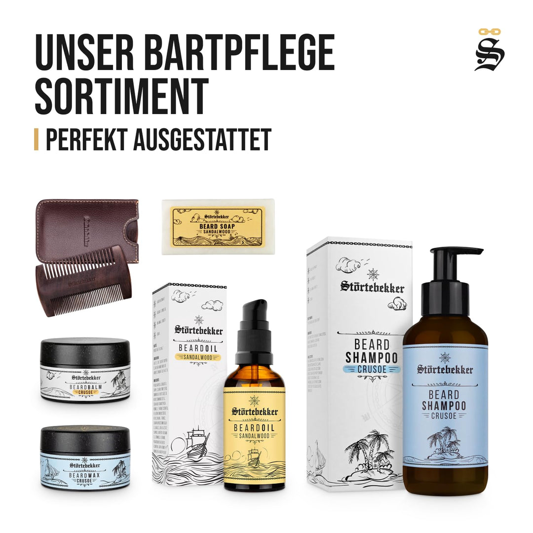Störtebekker® Premium Bartöl Sandelholz - tägliche Bartpflege für 3-Tage-Bart bis Vollbart - 50ml Be