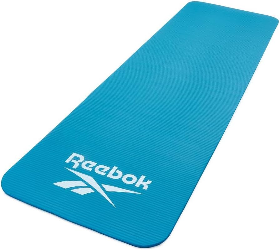 Reebok Trainingsmatte - Rutschfeste Gymnastikmatte aus natürlichem Gummi in 7mm, 10mm, 15mm und vers