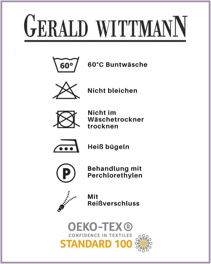 Gerald Wittmann Bettwäsche 140x200 cm + 70x90 cm, Baumwolle Satin, Kariert Grün Weiss Gelb, Grün