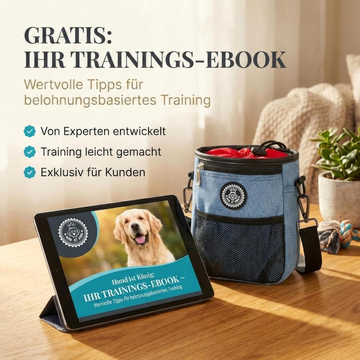 HUND IST KÖNIG® Premium Leckerlibeutel für Hunde - der Alleskönner - Robuster Futterbeutel Hunde mit