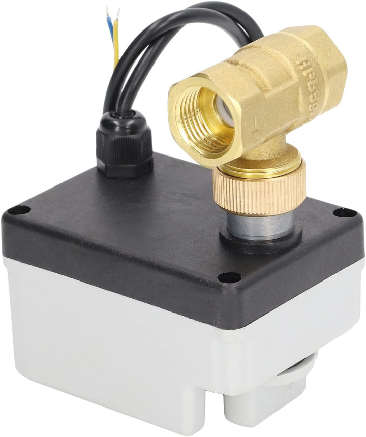 1/2" Motorisierter Kugelhahn, DN15 DC 12V-24V Messing, Normalerweise Geschlossener Kugelhahn mit 2-D