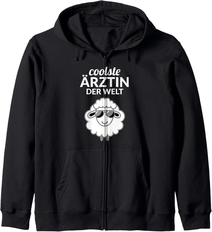 Coolste beste Ärztin der Welt Arzt Geschenk Zubehör Schaf Kapuzenjacke