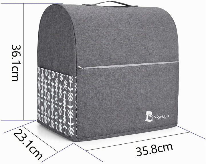 Yarwo Abdeckhaube Kompatibel mit Kitchen Aid Küchenmaschine Zubehör, Schutzhülle mit Oberem Griff fü