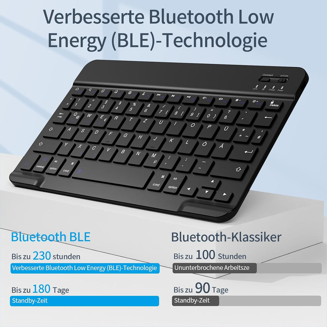 Hülle mit Tastatur für iPad Air 11 Zoll M4/M3/M2 (2026/2025/2024) &amp; 10,9 Zoll Air 5/4 Generation 202