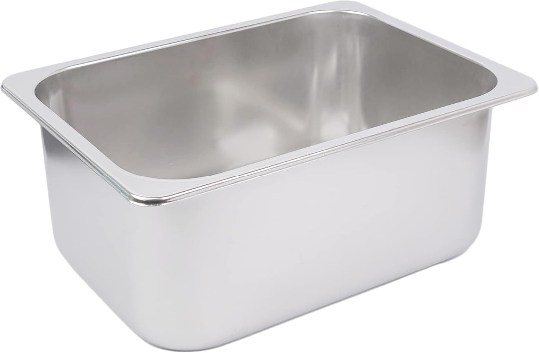 GATE14® Rechteckige Einbauspüle aus hochglanzpoliertem Edelstahl 1 Becken 10,8 l