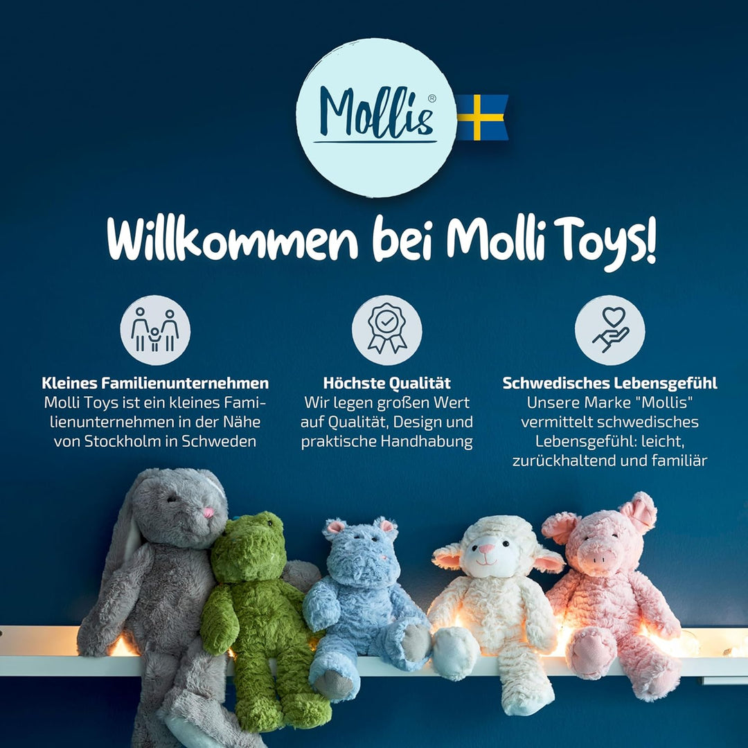 Mollis Kuscheltier - Kuschelwaschbär - 36 cm - Plüschtier-Waschbär - Kinder-Kuscheltier - weiches St
