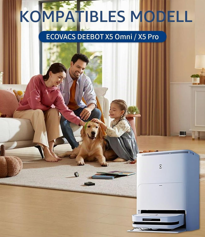 Ersatzteile Zubehörset für ECOVACS DEEBOT X5 Omni /X5 Pro Saugroboter