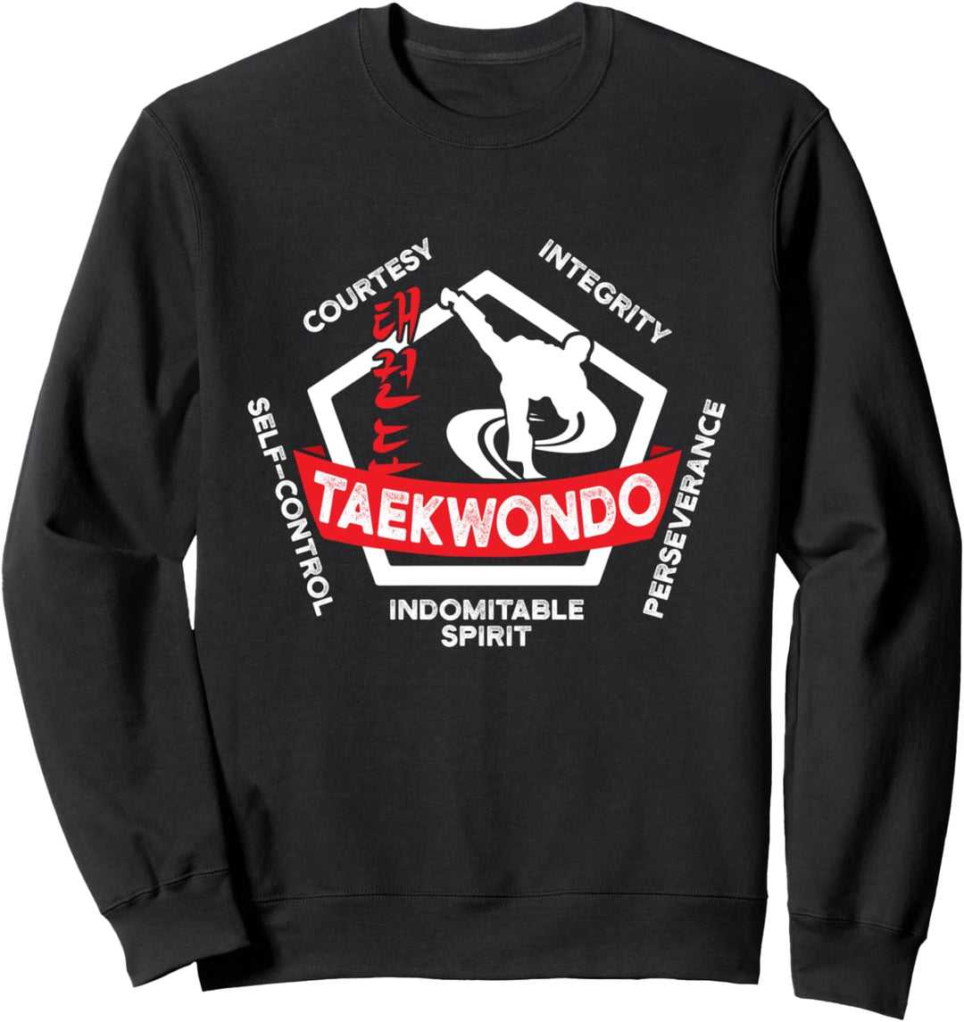 Taekwondo 5 Tenets Martial Arts ATA ITF Gift Sweatshirt