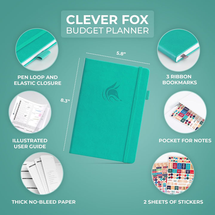 Clever Fox Budget Planer - Ausgaben Tracker Botizbuch. Monatliches Budgetierungsjournal, Finanzplane