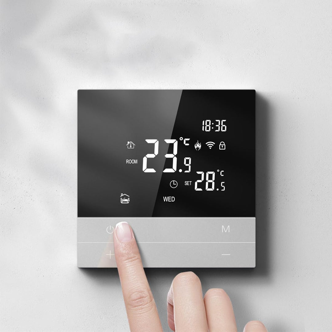Fasizi Smarter WLAN-Thermostat Für Fussbodenheizung – Programmierbarer Innenthermostat Mit Alexa/Goo