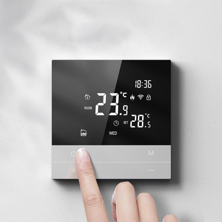 Fasizi Smarter WLAN-Thermostat Für Fussbodenheizung – Programmierbarer Innenthermostat Mit Alexa/Goo