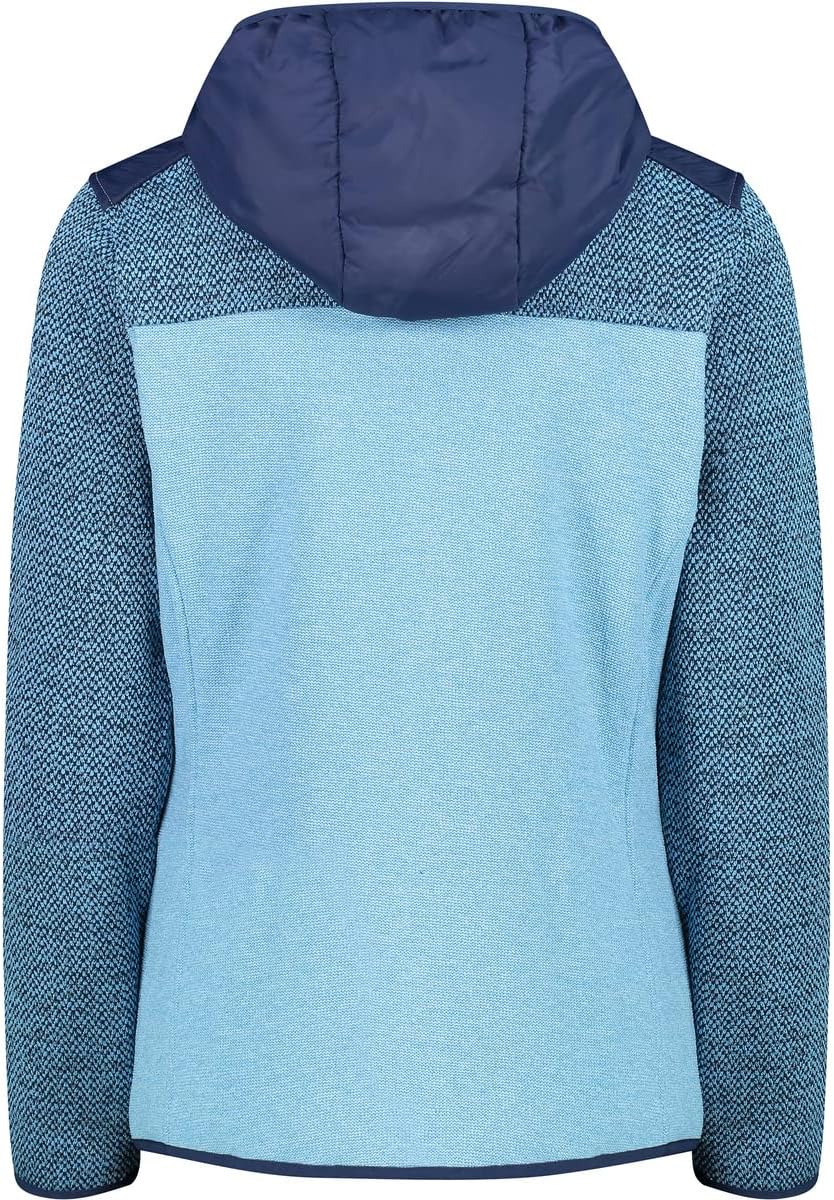 CMP Damen Hoodie Jacke Fleecejacke Fleecepullover 36 Cielo, 36 Cielo