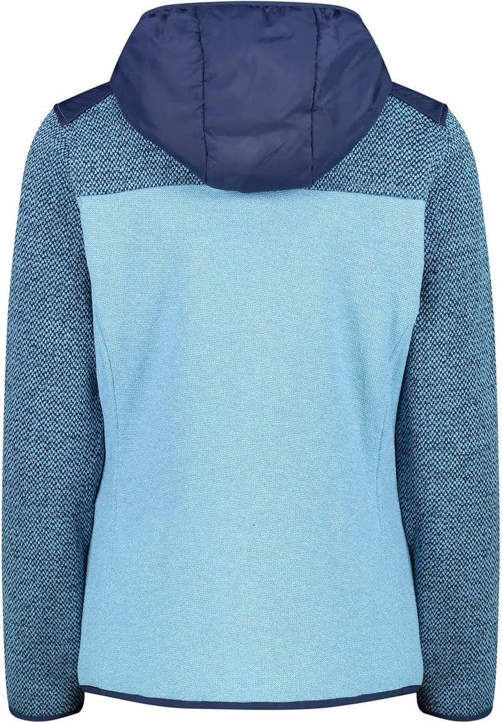 CMP Damen Hoodie Jacke Fleecejacke Fleecepullover 36 Cielo, 36 Cielo