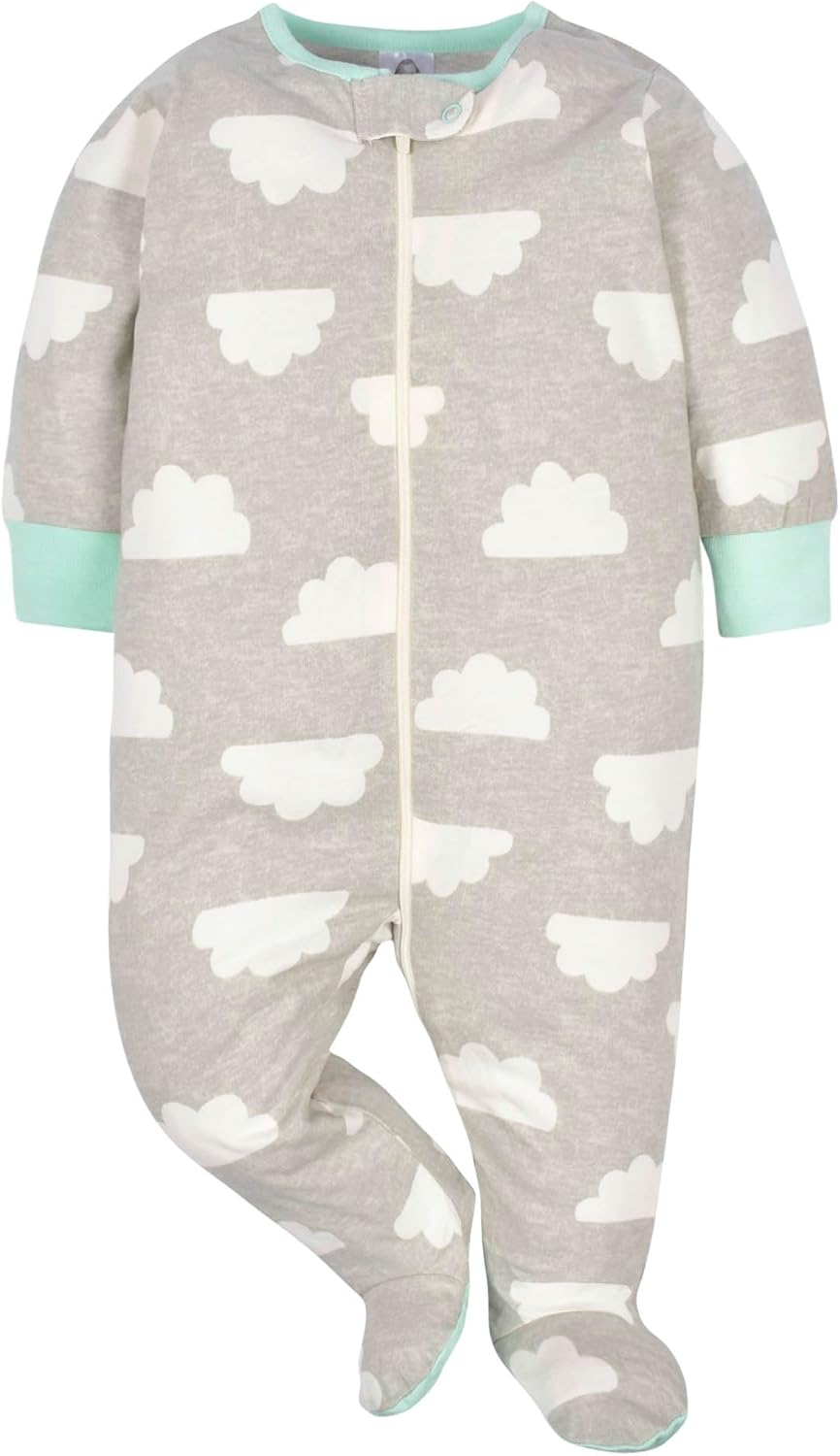 Gerber Unisex Baby 4 Pack Sleep 'N Play Footie Brisuren (4er Pack) Verfrüht Elephants, Verfrüht