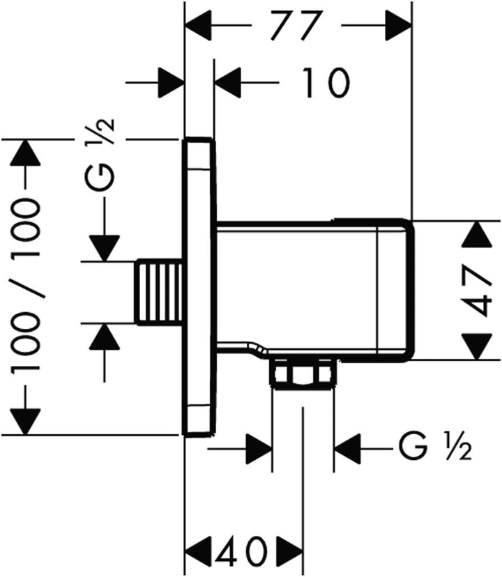 AXOR Urquiola Duschkopfhalterung, softcube, Chrom