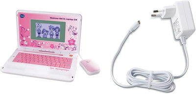 Vtech 80-117964 - Glamour Girl XL Laptop E/R & 80-405149 USB-Ladegerät Bundle mit USB-Ladegerät, Bun