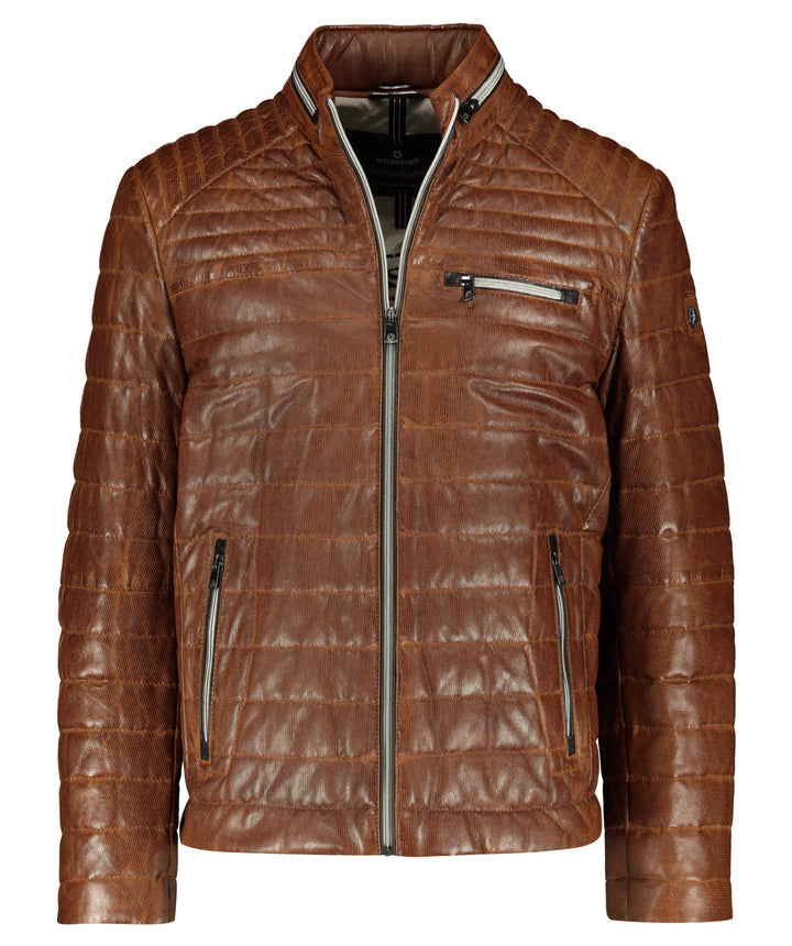MILESTONE Herren Lederjacke Terenz 48 Cognac, 48 Cognac