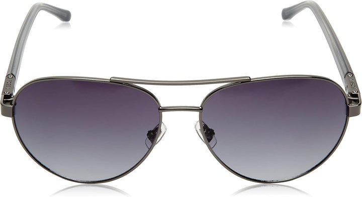 Fossil Unisex Sunglasses 58 Kj1/9o Dk Ruthenium, 58 Kj1/9o Dk Ruthenium