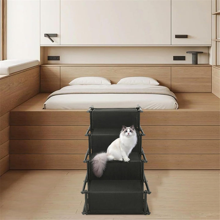 Hundetreppe Auto Klappbar, Hunderampe Auto, Autorampe Hundeleiter Faltbar, Gelenkschonende Hunderamp