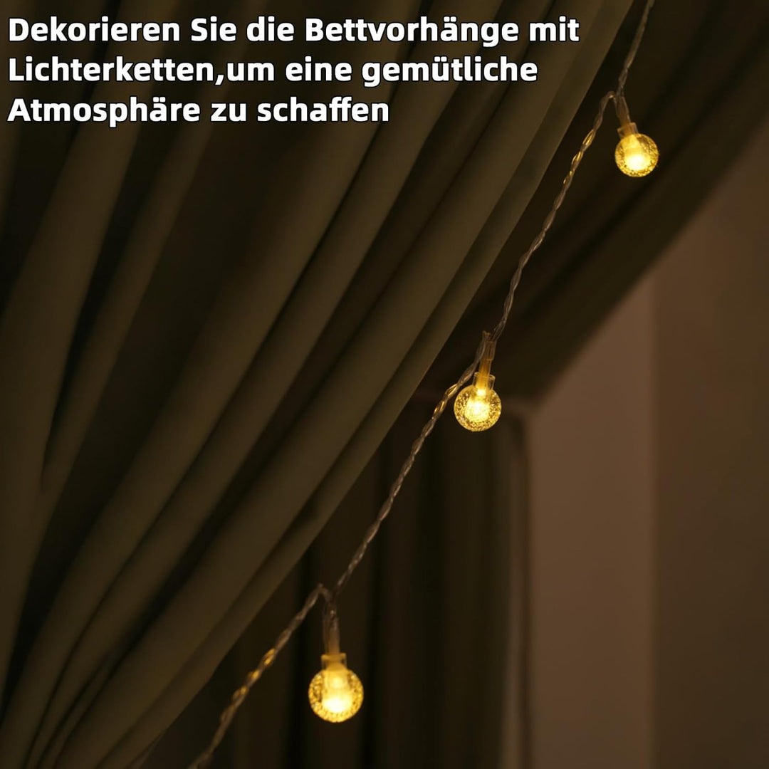 Hausbett Himmel mit Lichterkette 2 Stück Deko Baldachin Hausbett Vorhang,Betthimmel Musselin Stoffhi