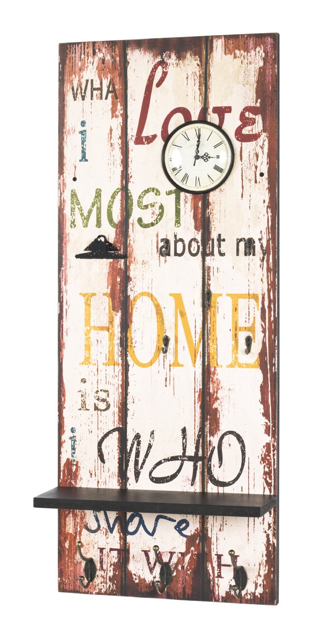 HAKU Möbel Memoboard, MDF, Motiv-vintage, B 40 x T 14 x H 100 cm Motiv-vintage 40 x 14 x 100 cm, Mot