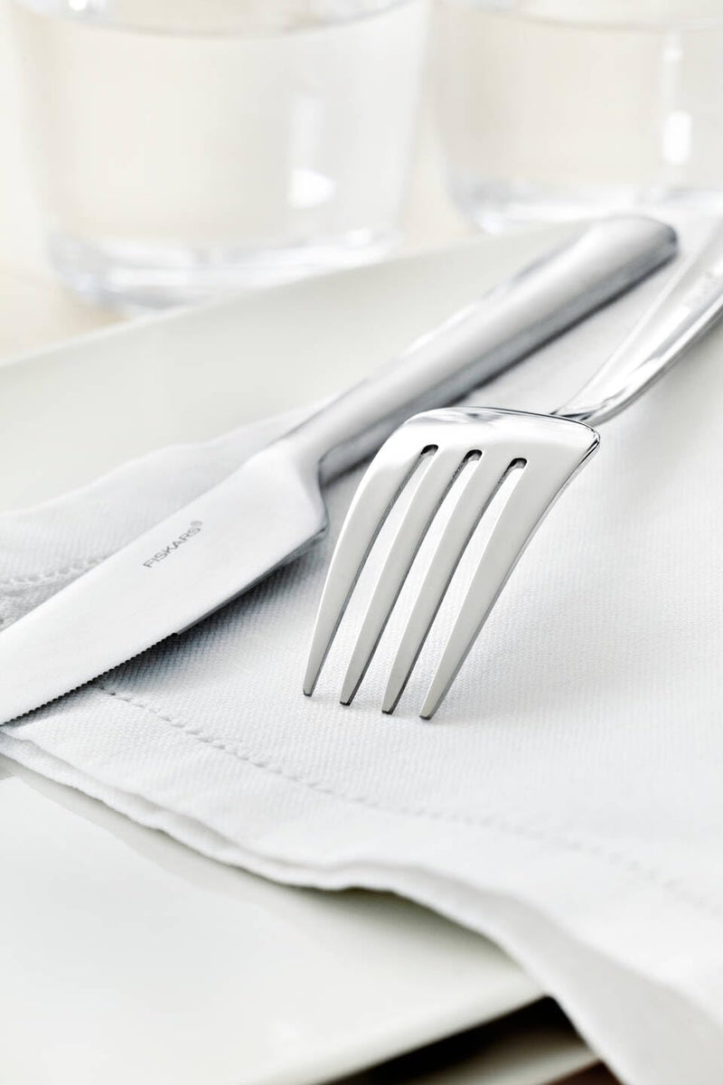 Fiskars Besteck-Set, 16-teilig, Qualitätsstahl, Silber/Matt, Functional Form, 1002958, Besteck-Set,