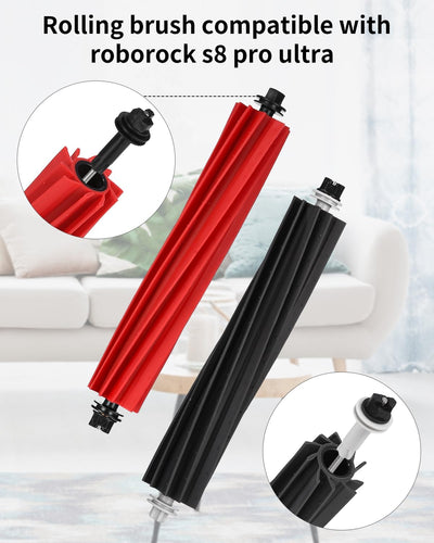 22 Stück Zubehörset für Roborock S8 Pro Ultra,Ersatzteil Set für Roborock S8 Pro Ultra,1-Satz Hauptb