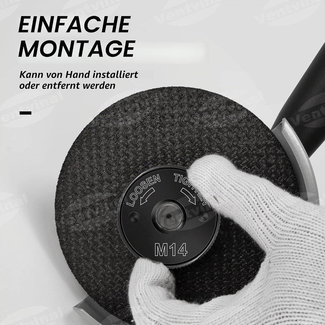 Schnellspannmutter SDS Clic M14, für alle Winkelschleifer von AEG, Black & Decker, Dewalt, Flex, Hit