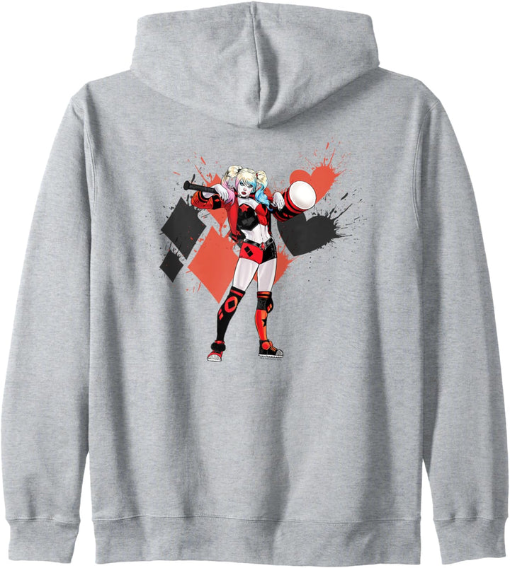 Harley Quinn Diamonds and Hearts Kapuzenjacke