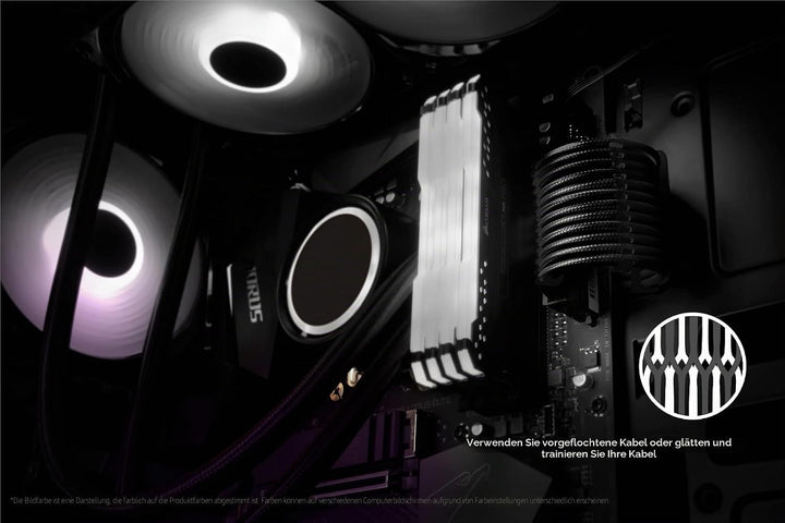LINKUP - AVA 50cm PSU Kabelverlängerung Ummantelt GPU Nach Mass PC Stromversorgung mit Kamm-Kit - Ko
