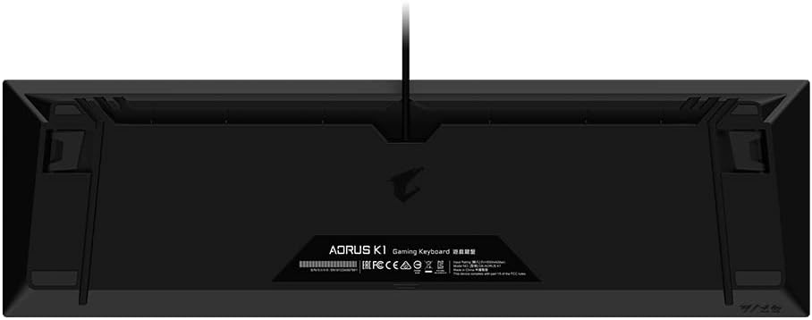 Aorus GK-AORUS K1 Gaming Keyboard, Black (AZERTY Layout)