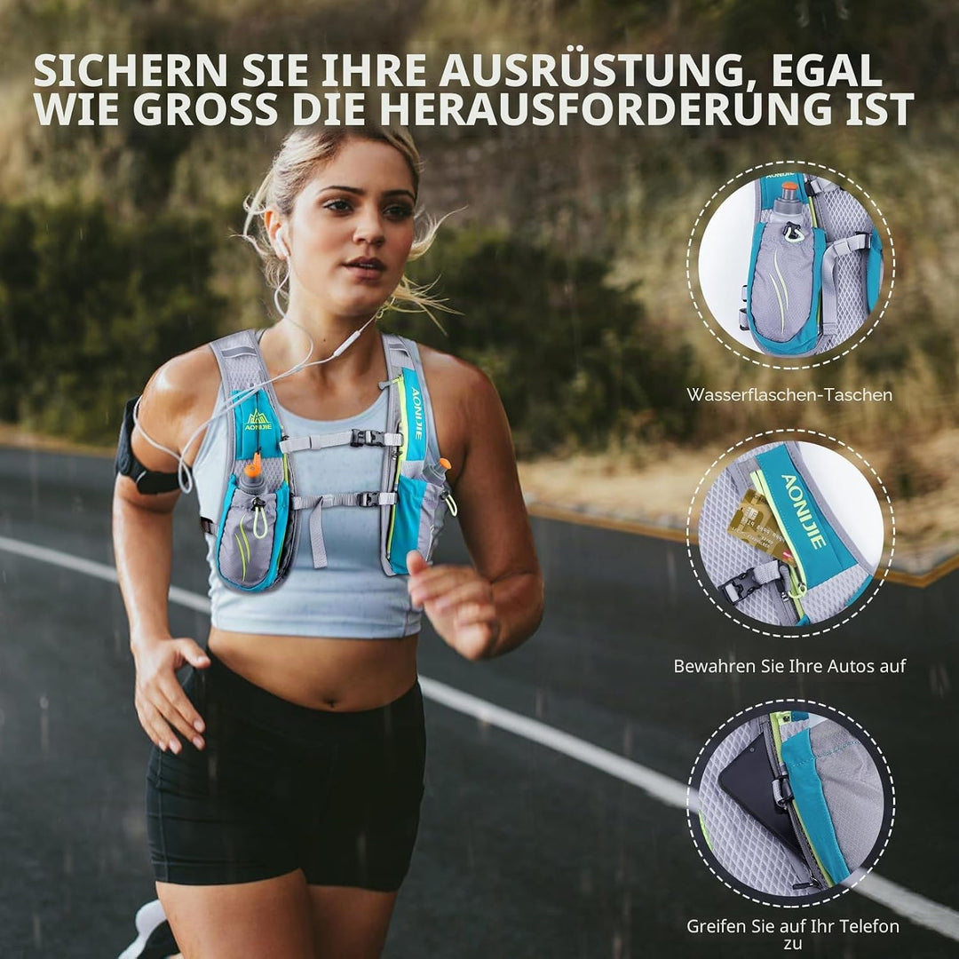 Geila Trinkrucksack, Trinkweste Outdoorsport Trail Marathoner Running Race Leichter Rucksack für Män