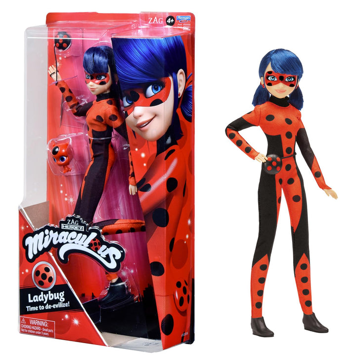 BANDAI - Miraculous Ladybug - Puppe - Ladybug Time to de-evilize- 26 cm grosse Ankleidepuppe - P5000