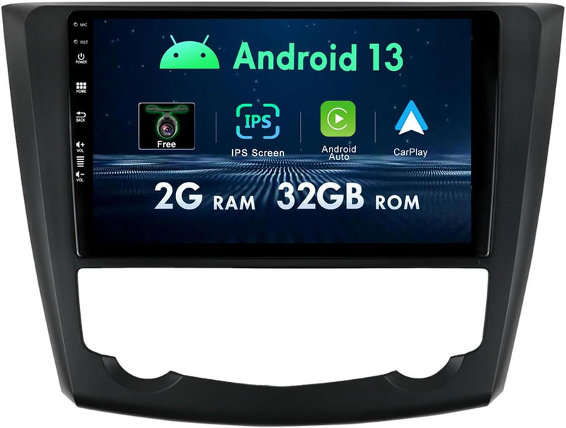 9 Zoll Doppel Din Android 12 Autoradio für Renault Kadjar 2015–2019, unterstützt kostenlose Rückfahr