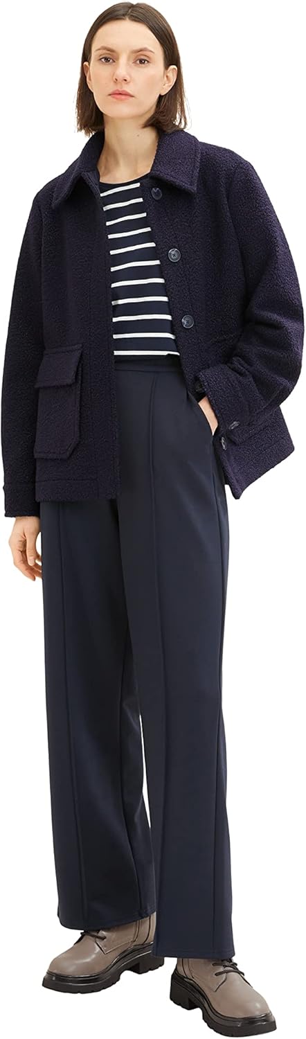 TOM TAILOR Damen Langarmshirt mit Streifen XXL 31540 - Navy Offwhite Stripe, XXL 31540 - Navy Offwhi