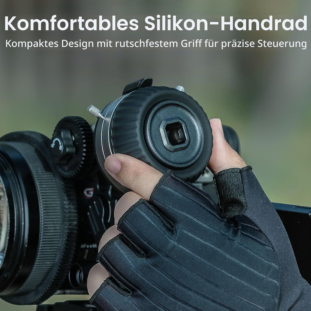 SMALLRIG Follow Focus F50 mit stufenloser dynamischer Dämpfungshebeleinstellung und A/B-Anschlägen,