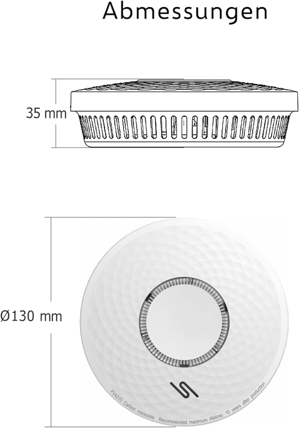 ELRO FV4310 Kombi-Melder - Rauch- und Kohlenmonoxidmelder mit 10 Jahren Batterielaufzeit