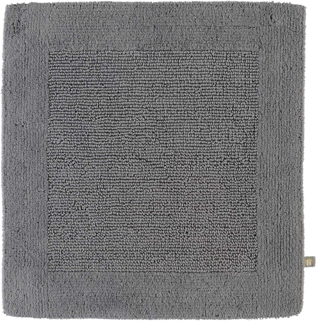 RHOMTUFT Prestige Badvorleger, 100% Baumwolle, 85 Kiesel, 60 x 60 cm, WC-Vorleger ohne Passform 60 x