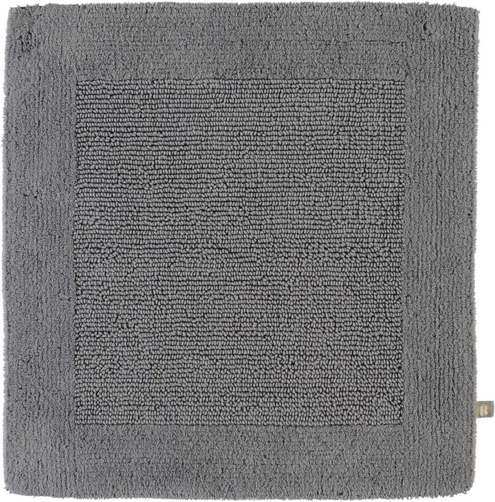 RHOMTUFT Prestige Badvorleger, 100% Baumwolle, 85 Kiesel, 60 x 60 cm, WC-Vorleger ohne Passform 60 x