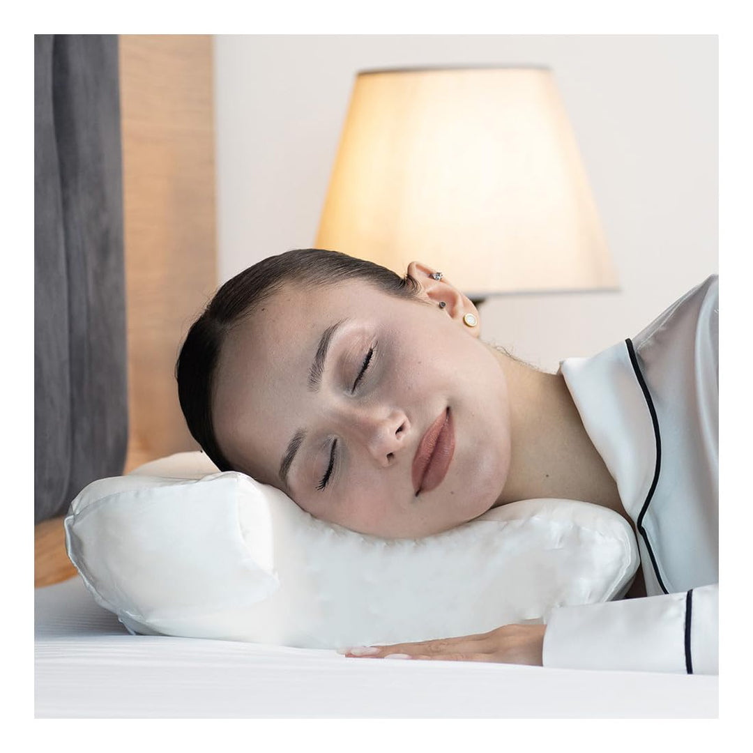 Seidiger Satin Beauty Pillow. Schönheit Kissen. Anti Falten, Wrinkle, Aging.Antialterung. Memory Foa