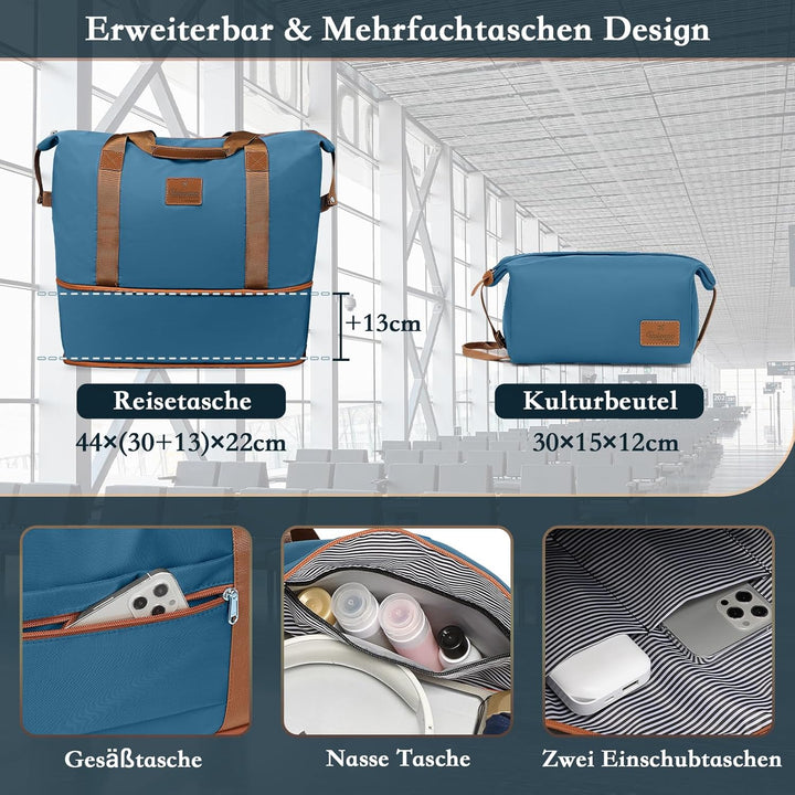 Joyway Kofferset 5tlg von ABS Hartschalen Erweiterbar Trolley Kofferset mit 4 Rollen und TSA-Schloss