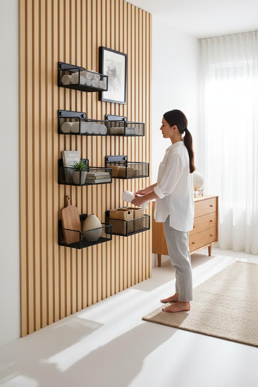 Steinmine - Designmanufaktur Zubehör-Set, Ablagen und Wandbehälter für Wandorganizer & Akustikpaneel