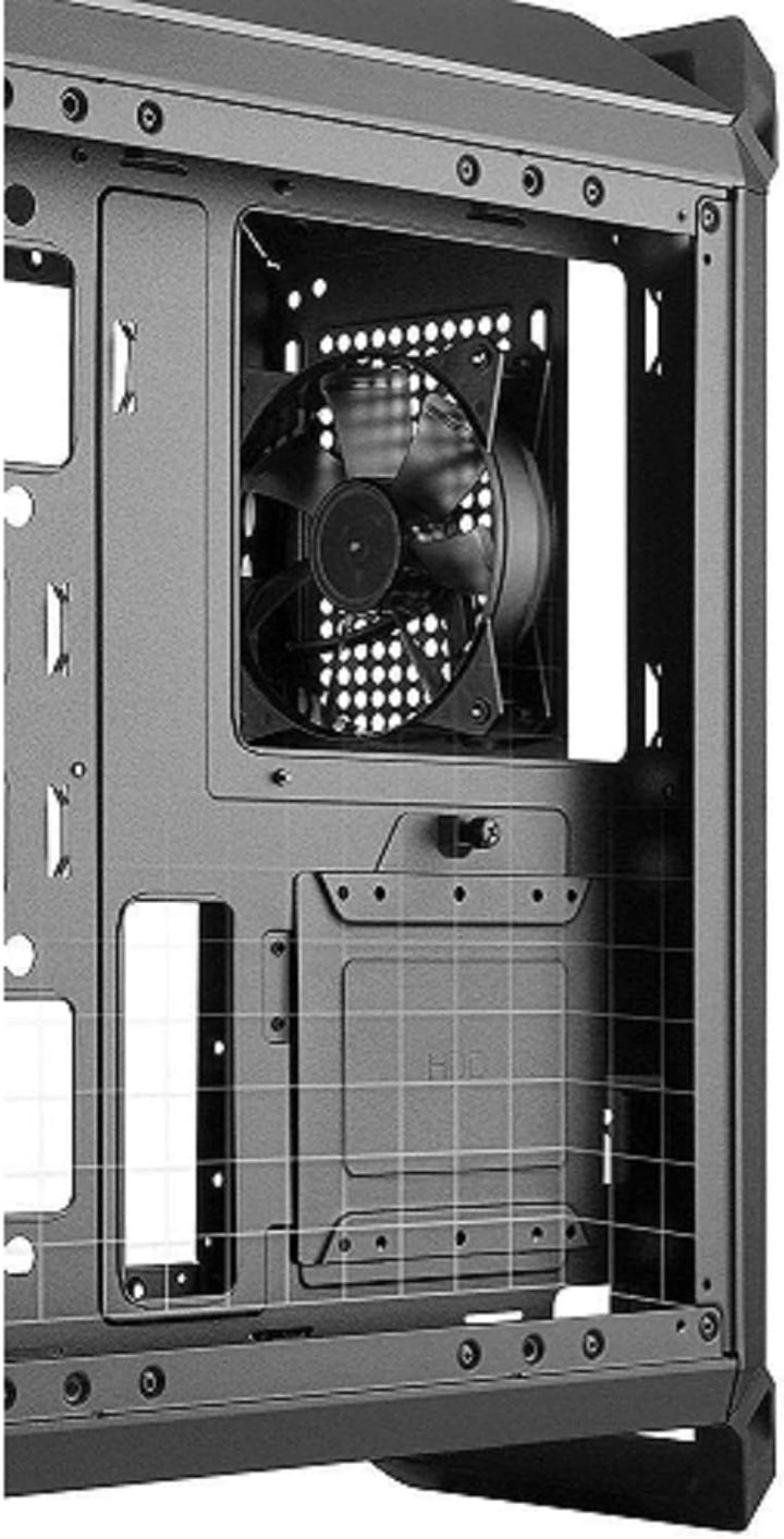 Cooler Master MasterBox Q300P - RGB mATX Mini Tower-Gehäuse für tragbare Spiele mit vollem Seitenber