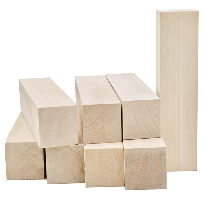 8 Stk 3,6 x 3,6 x 15cm Schnitzholz Schnitzen Natürlich Lindenholz Rohlinge Balsaholz zum Schnitzen H