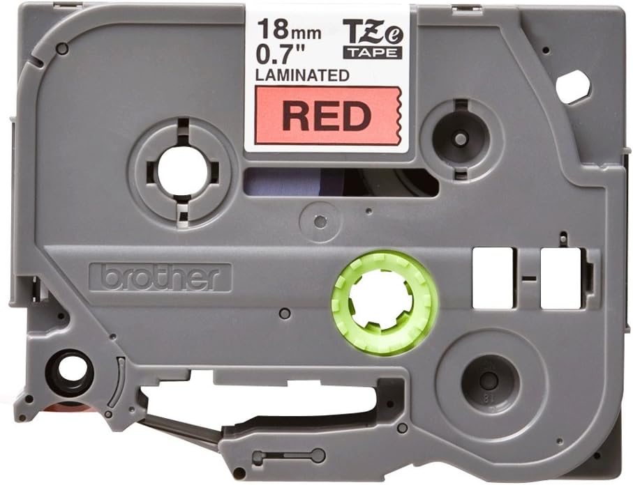 Brother Original P-touch Schriftband TZe-441 18mm, schwarz auf rot (kompatibel u.a. mit Brother P-to