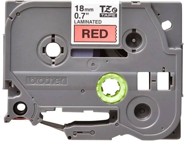 Brother Original P-touch Schriftband TZe-441 18mm, schwarz auf rot (kompatibel u.a. mit Brother P-to